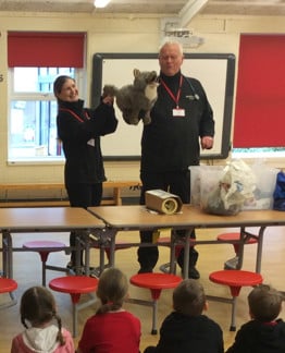 School visits vets