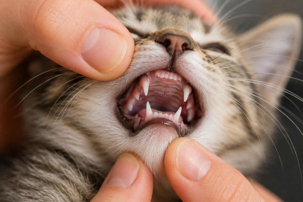 kitten dental check at rackheath vets in norwich